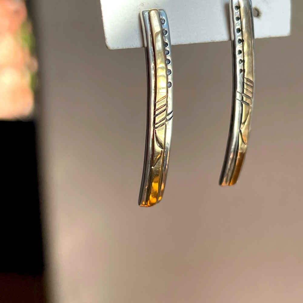 Moon Dance Arts 14k and Sterling post earrings